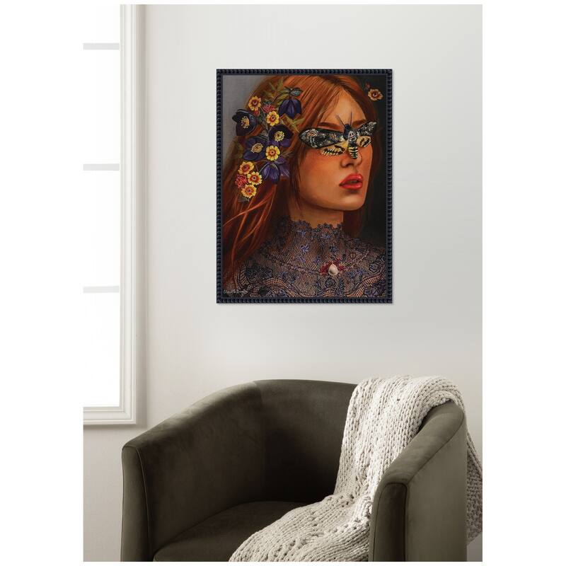 Kate and Laurel Autumn by Charlotte Brindley Framed Canvas Wall Art Print