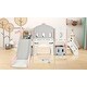 preview thumbnail 29 of 43, Toddler Slide Set, Kids Slide Playset Structure Castle Climber w/Basketball Hoop, Toy Storage Organizer, Kids Climbers Playhouse