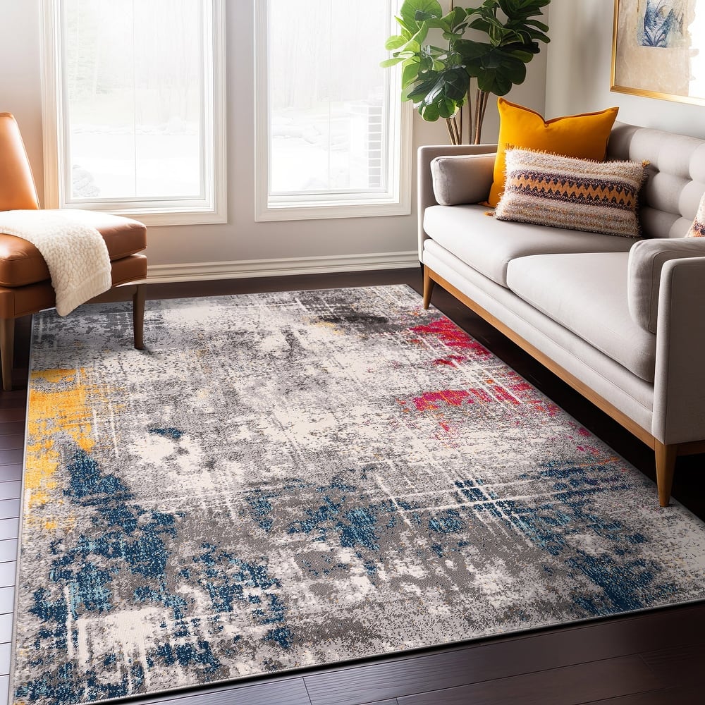World Rug Gallery Perugia Modern Abstract Area Rug