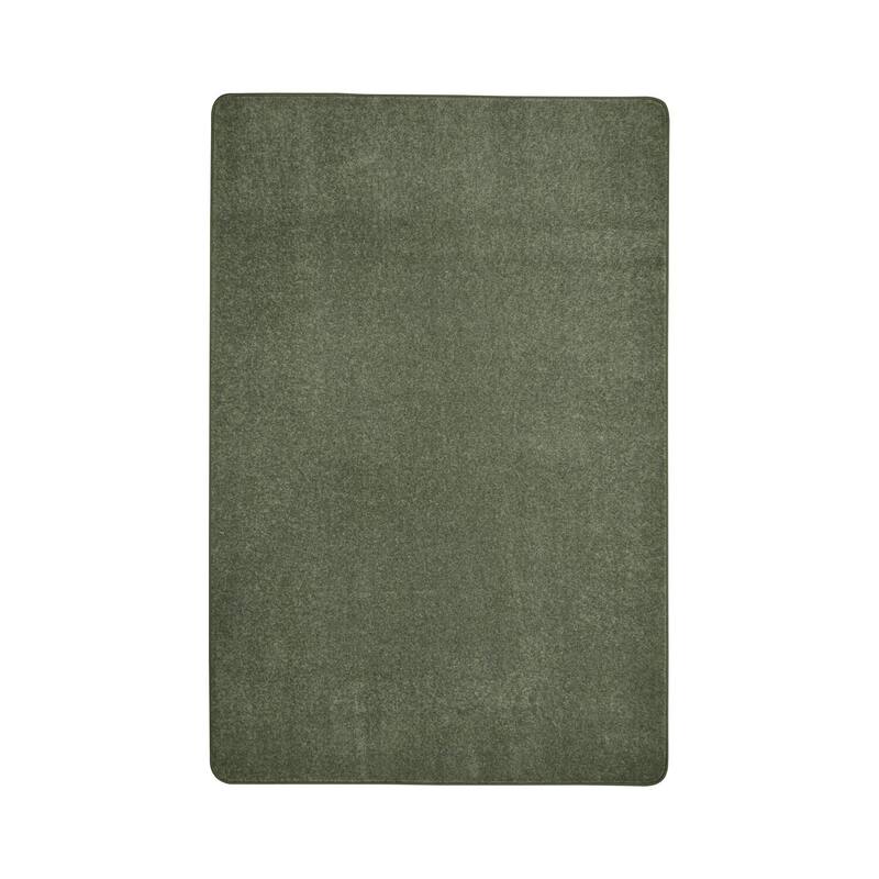 2'x7' area rug in Sage - durable soft decorative rug for home, living room & bedroom - 9'3" x 12'3"
