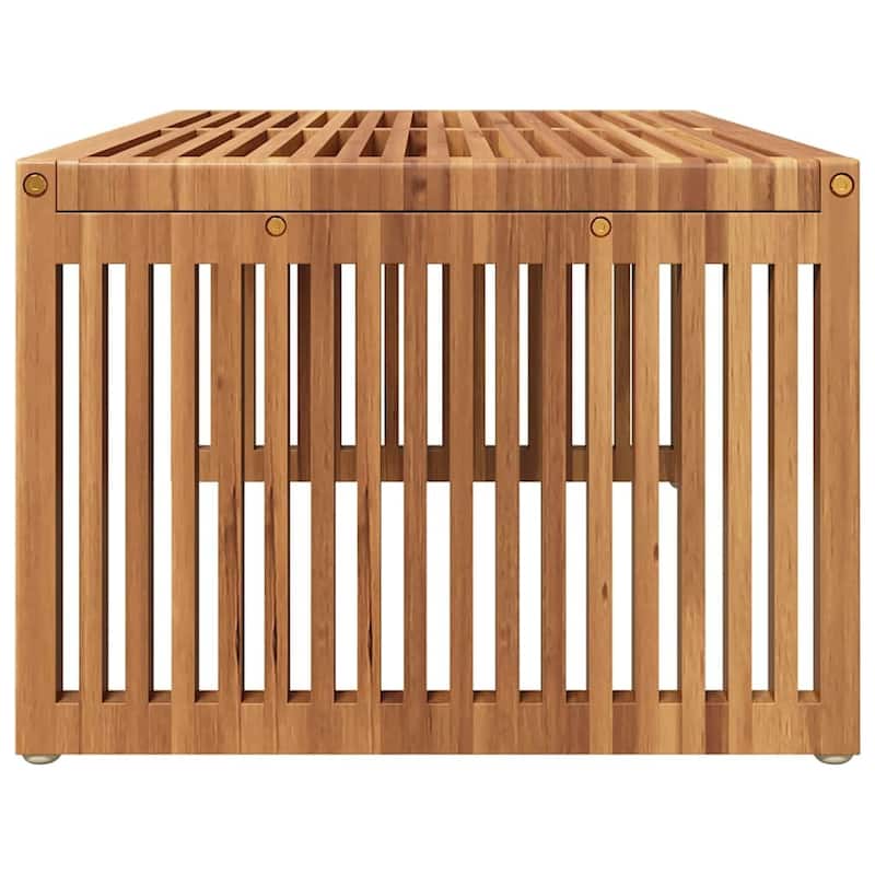 vidaXL Garden Side Table Brown Solid teak wood