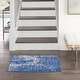 preview thumbnail 19 of 18, Nourison Whimsicle Modern Distressed Abstract Blue Ivory Area Rug 2' x 3' - Blue Ivory - Rectangle