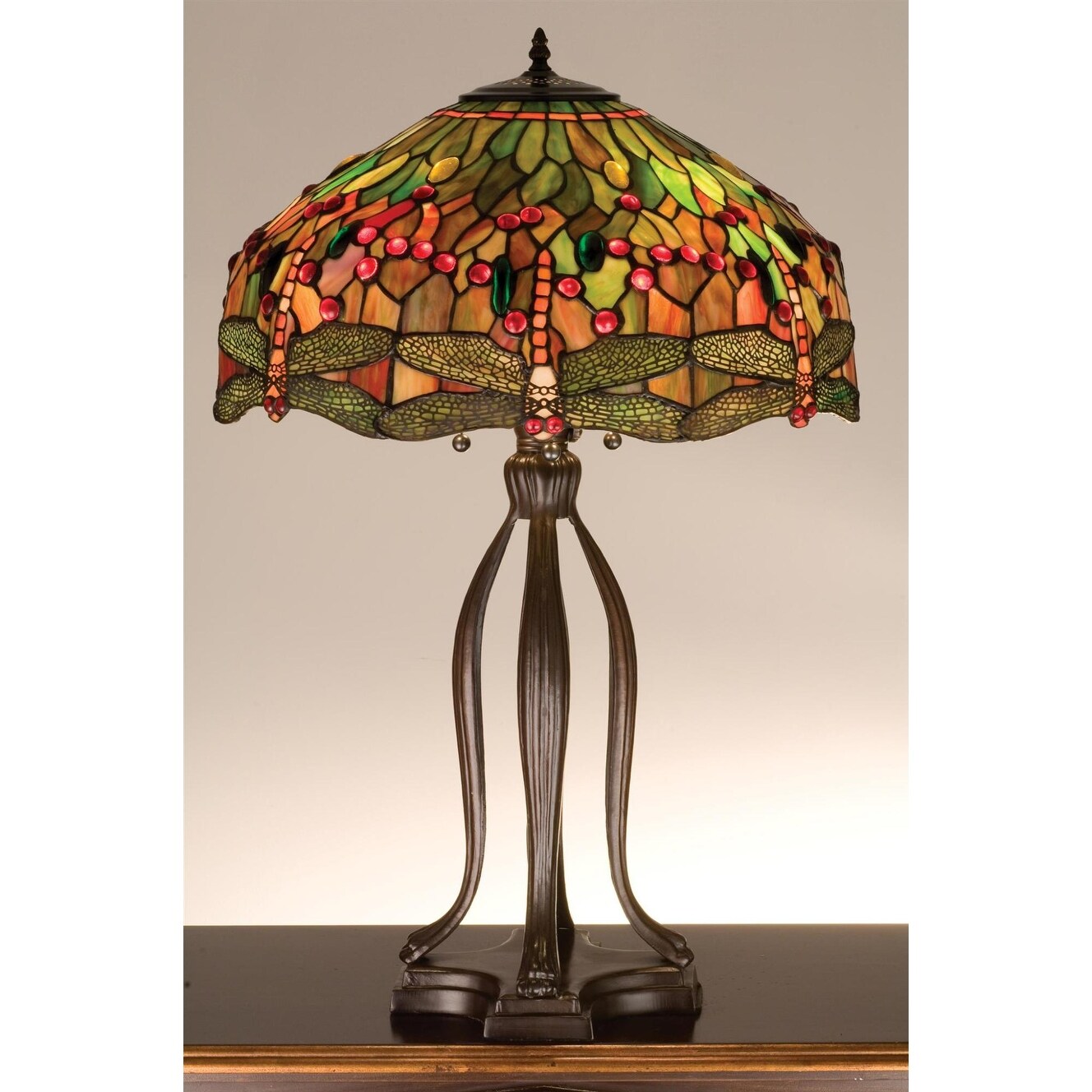 Meyda Tiffany 31109 Vintage Stained Glass Tiffany Table Lamp From Tiffany Glass Overstock 22052073