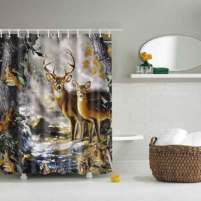 Bathroom Shower Curtains 3D Decor Nautical Shower Curtain