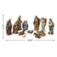 preview thumbnail 19 of 77, Glitzhome 12pcs Resin Christmas Multi/ Blue/ Ivory Nativity Figurines Set Multi - Small