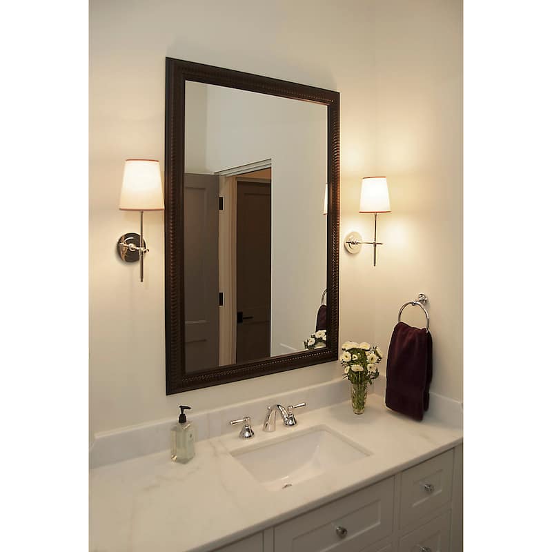 Frame My Mirror Cherry Chocolate Framed Wall Mirror, Solano Design