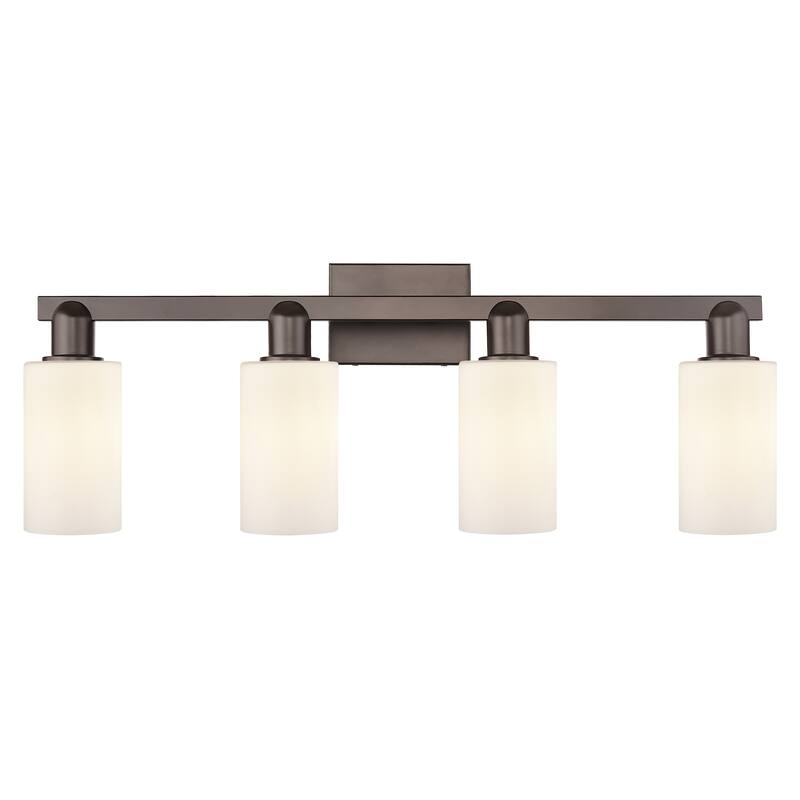 Innovations Lighting Endless Possibilities Arcadia - Clymer - 4 Light 31" Bath Vanity Light - Oil Rubbed Bronze/Matte White