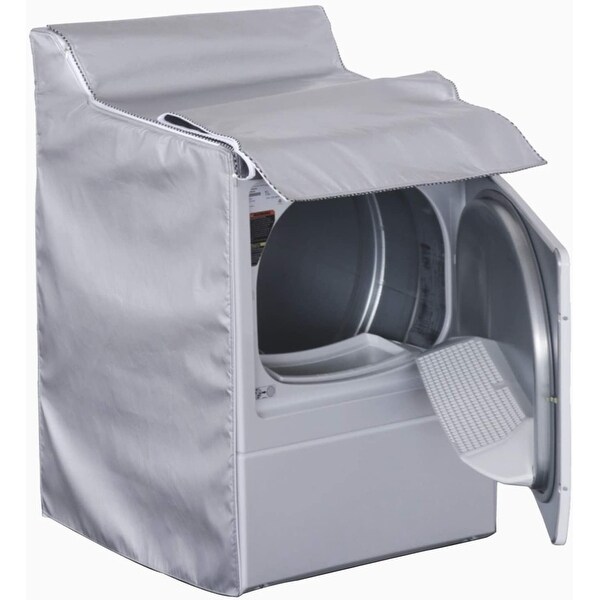 Washing Machine Cover Waterproof,Washer/Dryer Cover,Fit for Outdoor Front Load Machine All Weather Protection black 
