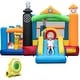 preview thumbnail 10 of 8, Gymax Train-Themed Inflatable Bounce Castle Kids Bouncer w/ Ocean