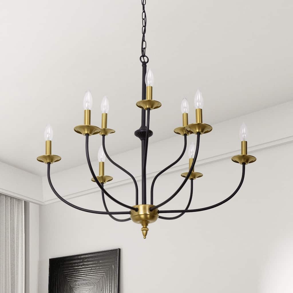 Maxax 9 - Light Candle Style Classic / Traditional Chandelier