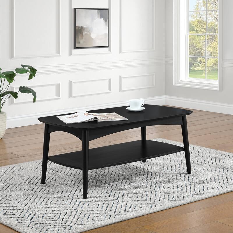 Mid Century Copenhagen Coffee Table in Walnut Finish
