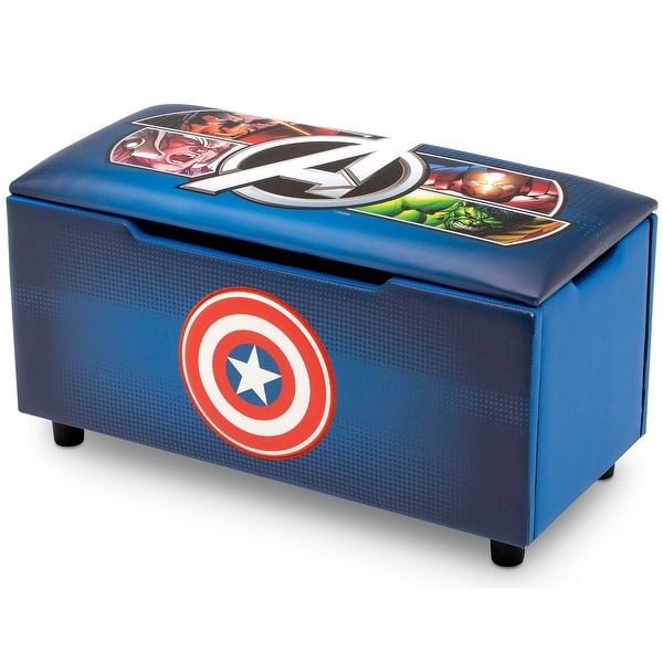 Marvel Avengers Upholstered Storage Bench for Kids by Delta