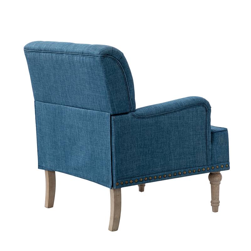 Geltrude Traditional Upholstered Accent Chair with Button Tufted Back Set of 2 by HULALA HOME