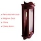 preview thumbnail 5 of 3, Bedford Clock Collection Decorative Wall Clock with Pendulum in Cherry