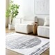 preview thumbnail 1 of 3, Livabliss Scandinavian Lavable Ombre Washable Area Rug White/ Black - 2' x 2'11"