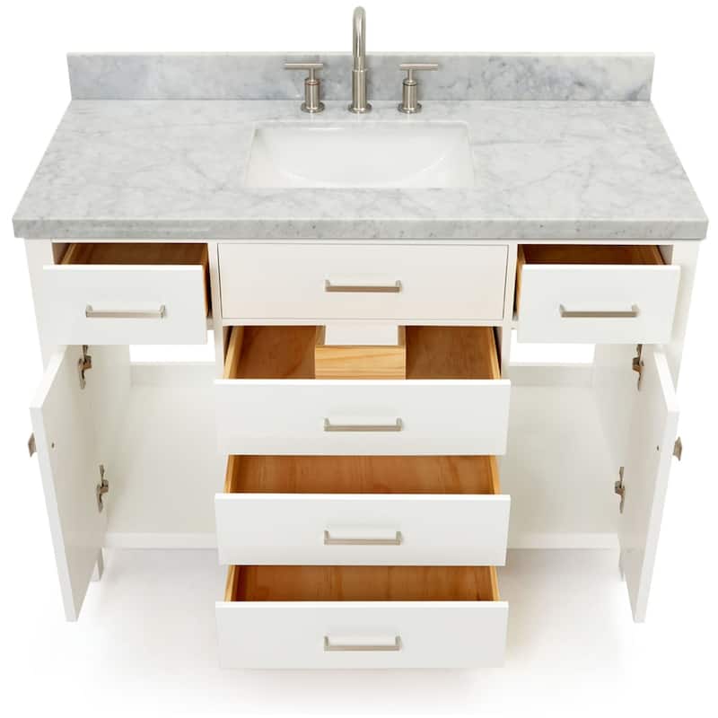 Ariel H049SCWRVO Bristol 49" Free Standing Single Rectangular Basin