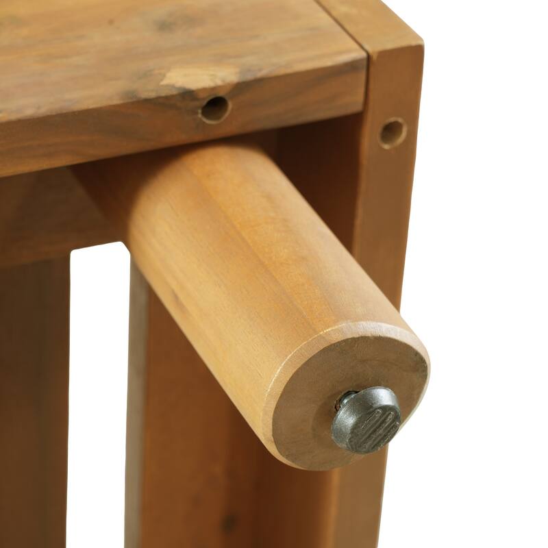 Christopher Knight Home - Modern Indoor/Outdoor Acacia Wood 3-Position Adjustable Chaise Lounge with Water-Resistant Cushion