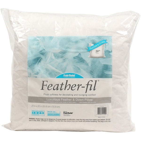 Fairfield Feather Fil Down Pillow Insert 20 X20 Fob Fairfield Feather Fil Down Pillow Insert 20 X20 Fob Mi Free Shipping On Orders Over 45 25445487