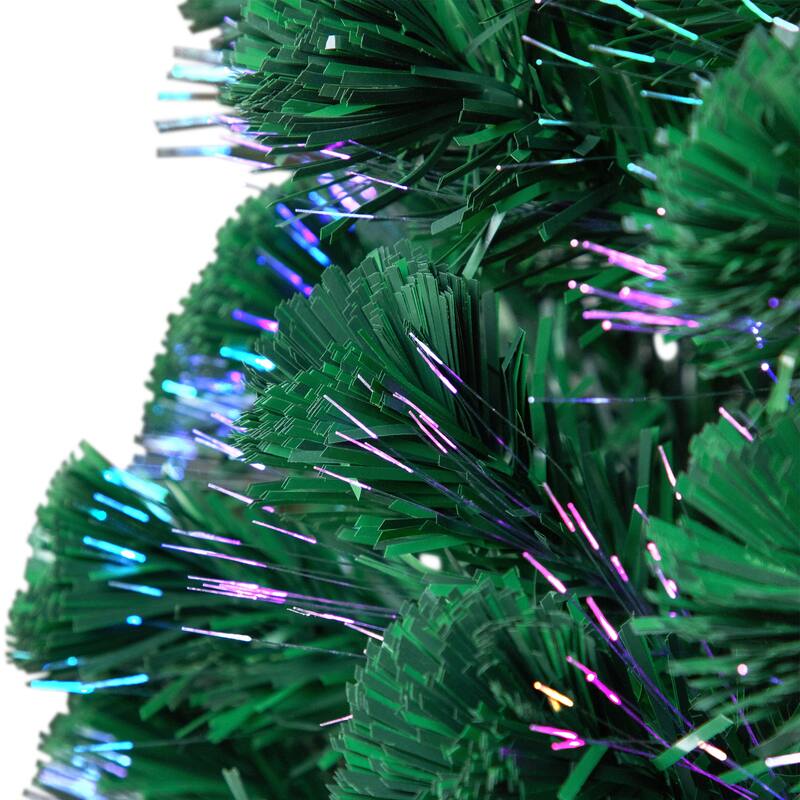 Pre-Lit Medium Color Changing Fiber Optic Artificial Christmas Tree - 7' - 7 Foot