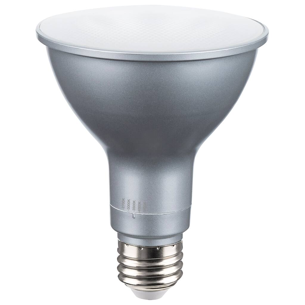 15W PAR30LN LED Long Neck 27K/30K/35K/40K/50K CCT Selectable 120-277V - Silver