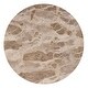 preview thumbnail 4 of 3, Zion 16 in. W Round Marble and Iron Side Table