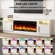 preview thumbnail 8 of 42, Bossin 70" Fireplace TV Stand with 36" Electric Fireplace, TV Stand for TVs Up to 80", 20 Colors LED Lights/Entertainment Center