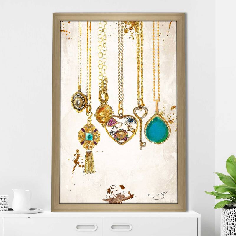 "Fashion Necklace 1" by Jodi Print on Acrylic