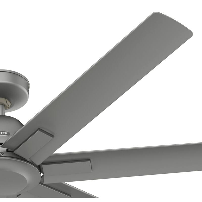 Hunter 60" Downtown Windmill Outdoor Ceiling Fan w/ Wall Control, Damp-Rated - Indoor-Outdoor, Industrial, Modern - ENERGY STAR!