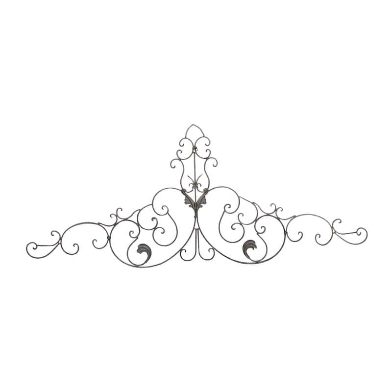 Metal Scroll Wall Decor - Brown - Roche River Decor