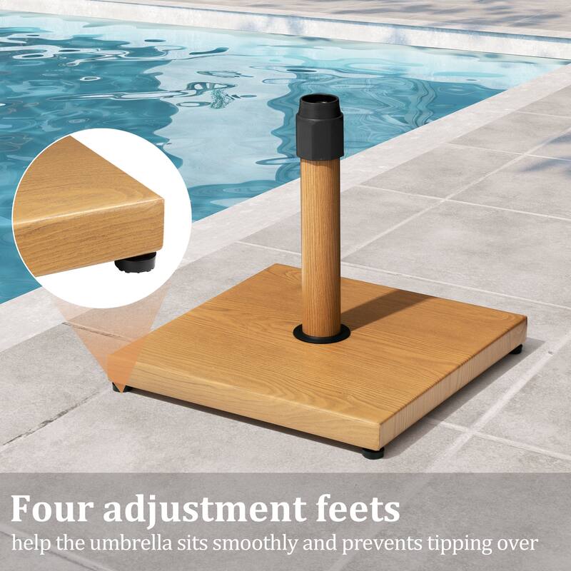 Pellebant 43LBS Outdoor Patio Concrete Market Umbrella Base Stand - N/A