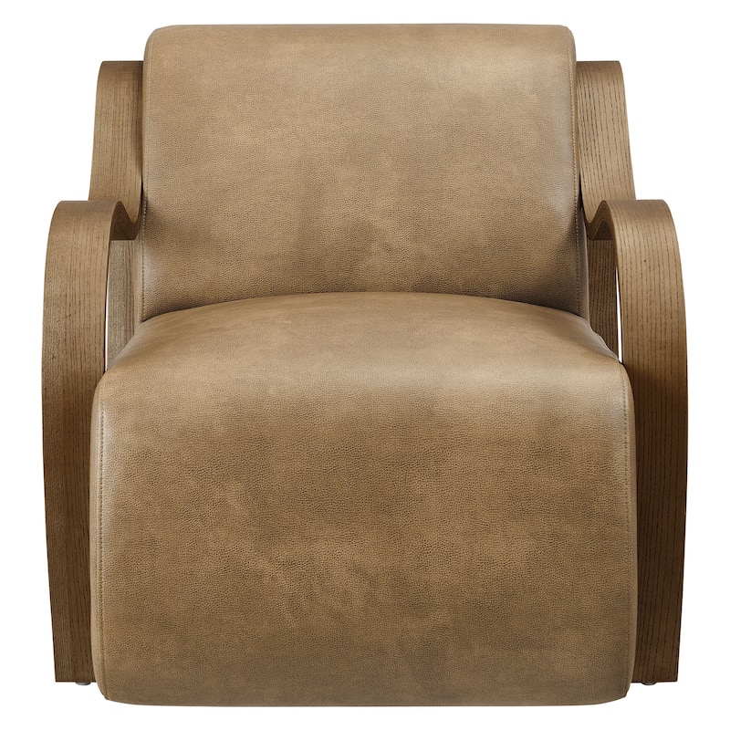 Atrium Vegan Leather Accent Armchair