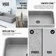 preview thumbnail 4 of 12, VIGO Windsor 21"L x 14"W Concrete Vessel Sink and Ashford 11"H Faucet Set