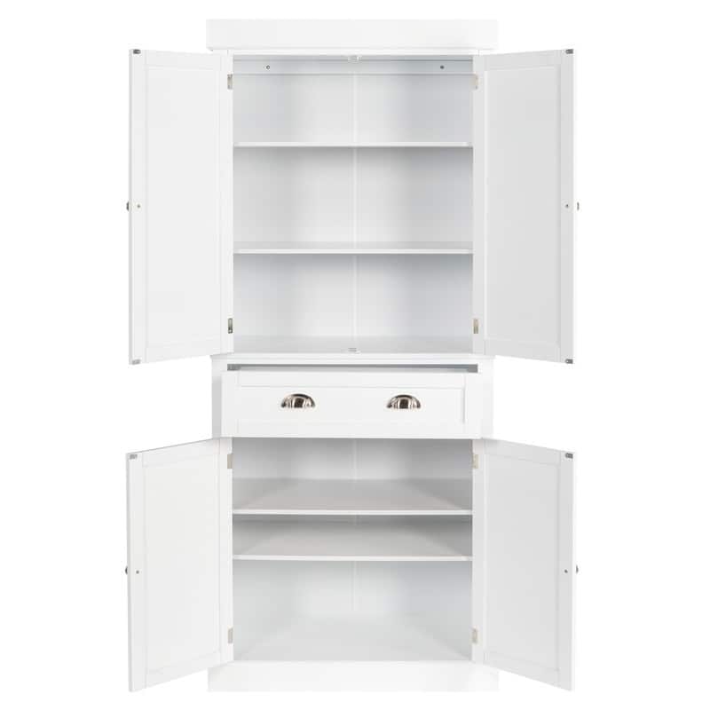 Modern Single Drawer Double Door Wardrobe Storage Cabinet