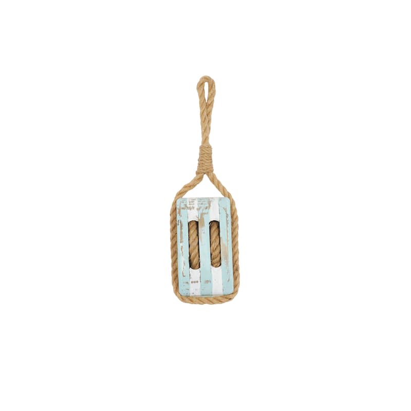 Wood Sail Boat Pulley Wall Decor - Blue - Roche River Decor