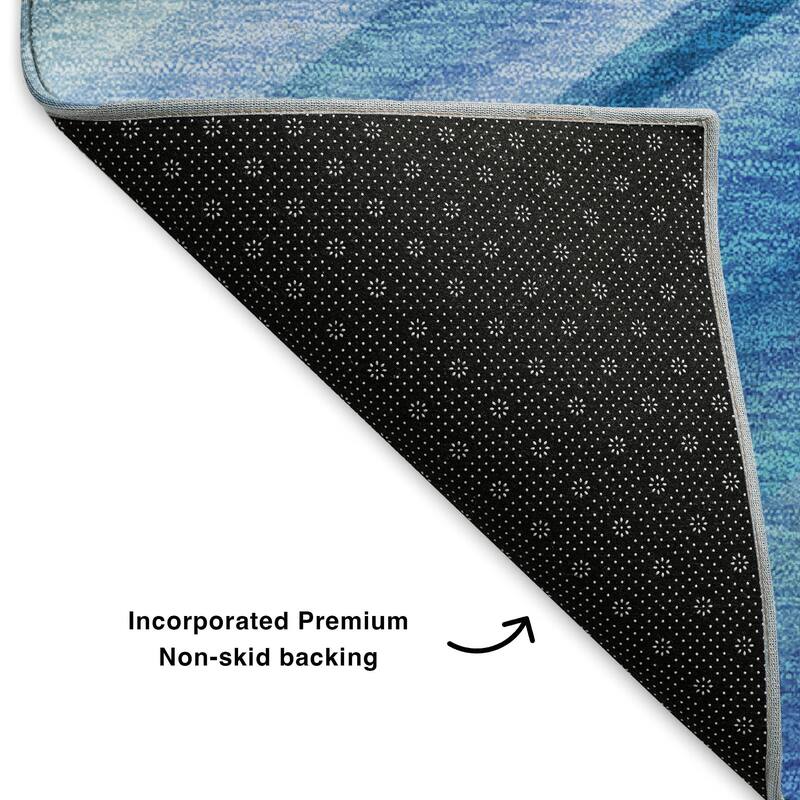 Premium Washable Super Soft Striped Abstract Mayfield Rug