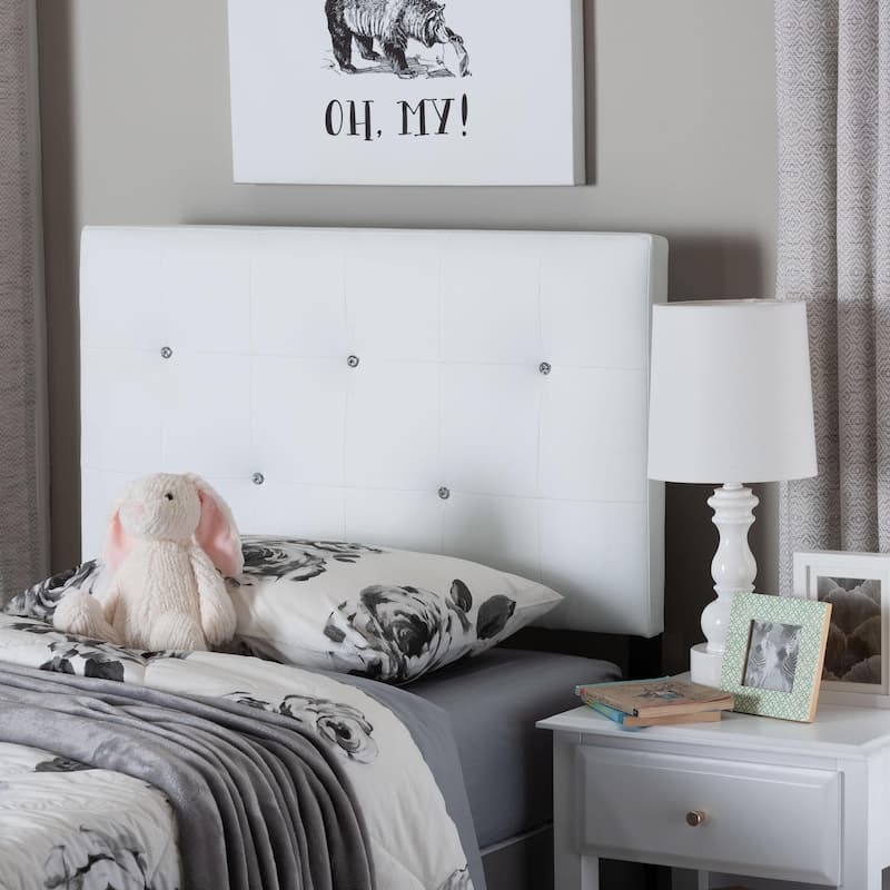 Porch & Den Rio Vista Crystal Tufted Twin Headboard