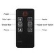 preview thumbnail 2 of 6, 36 Inch 1400W Wall-Mount Fireplace with Remote Control, Black