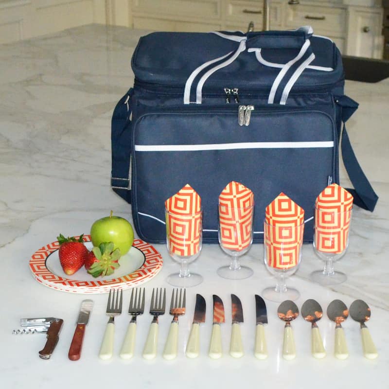 Picnic at Ascot Diamond Collection Picnic Cooler Bag for Four