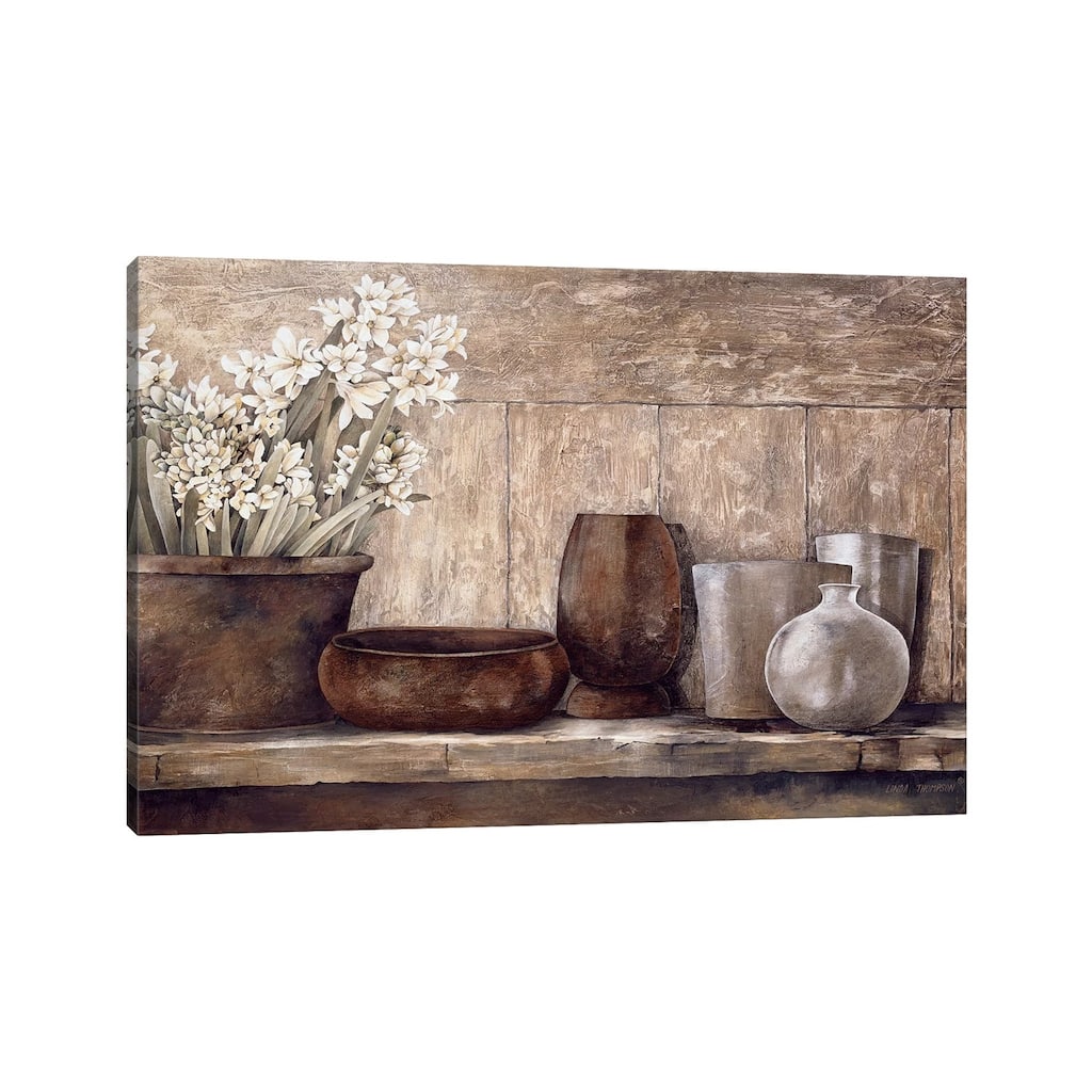 iCanvas "Hyacinth On A Sideboard" by Linda Thompson Canvas Print