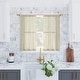 preview thumbnail 9 of 13, Archaeo Slub Textured Linen Blend Cafe Curtain Pair