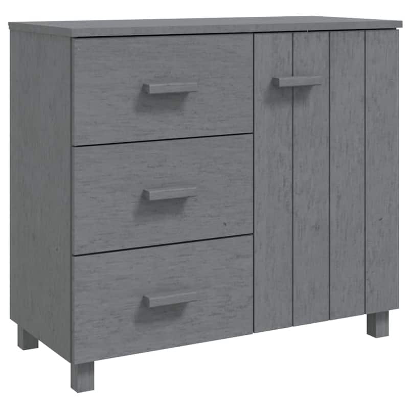 vidaXL Sideboard Buffet Cabinet with Storage for Kitchen HAMAR Solid Pinewood - 35.4"x15.7"x31.5"