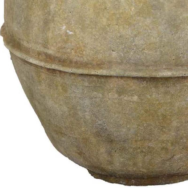 Lia Garden Planter, 23 Inch Round Pot, Earthy Brown Terracotta