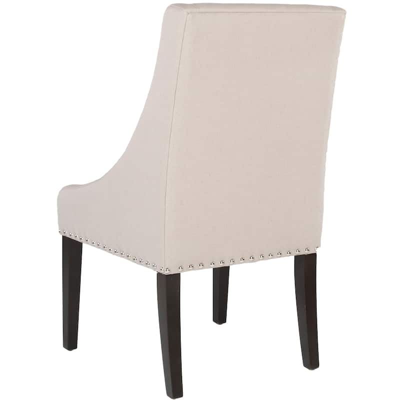 SAFAVIEH Toccara Dining Sloping Arm Chairs Cream Dining Chair (Set of 2) - 23.6" x 25.8" x 38.6" - 24Wx26Dx39H
