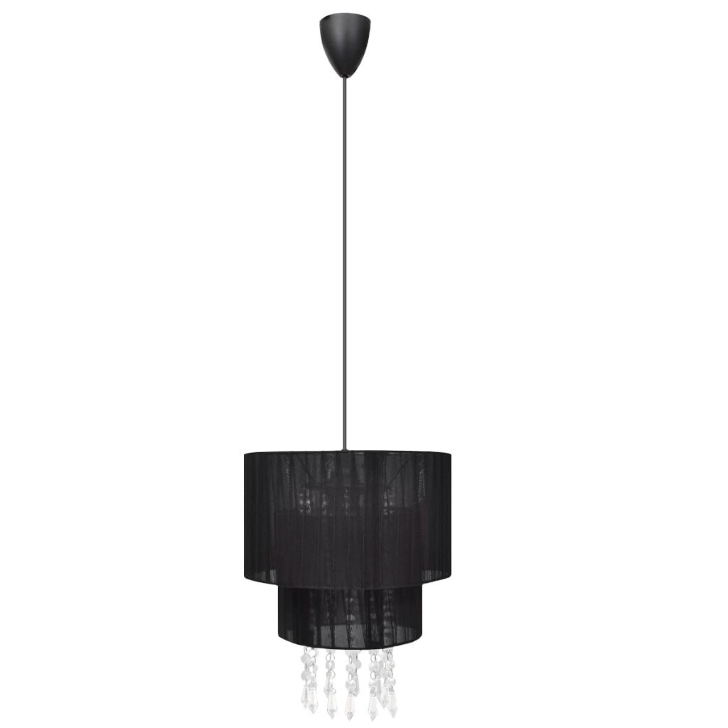 vidaXL Chandelier Black 11"x13" - Chandeliers For Bedrooms by Overstock.com
