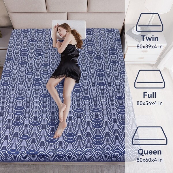 Futon Mattress - Extra Thick Foldable Japanese Mattress - Memory