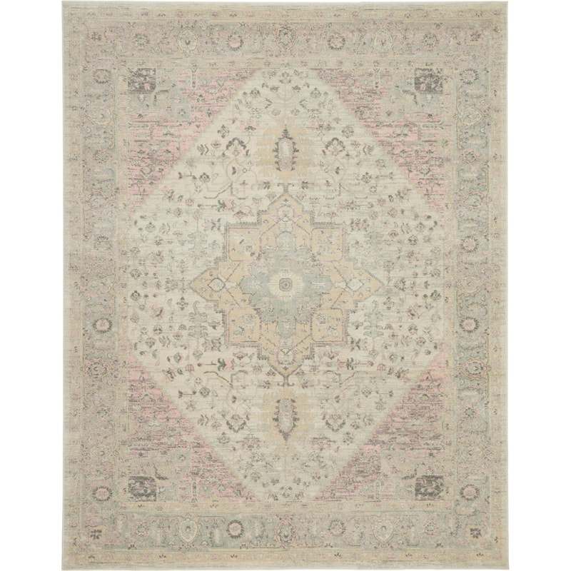 Nourison Tranquil Traditional Persian Medallion Area Rug
