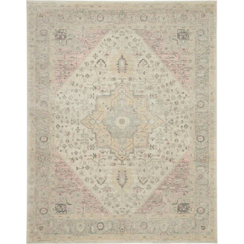 Nourison Tranquil Traditional Persian Medallion Area Rug