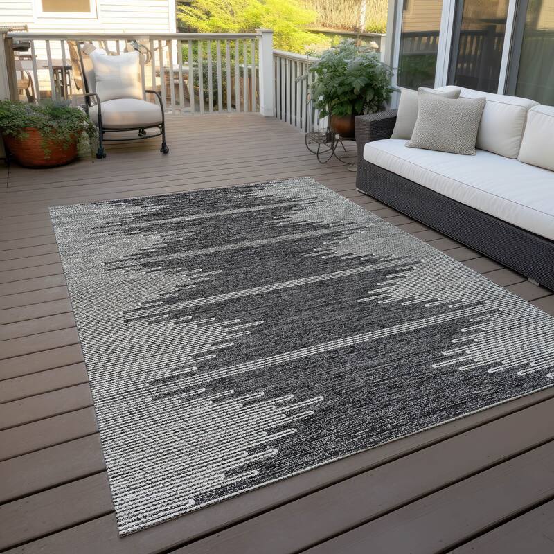 Machine Washable Indoor/ Outdoor Moroccan Boho Rug