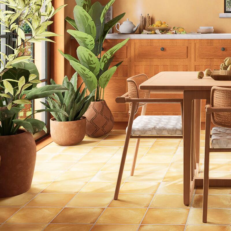 Merola Tile Sentier des Ocres 7-7/8" x 7-7/8" Porcelain Floor and Wall Tile