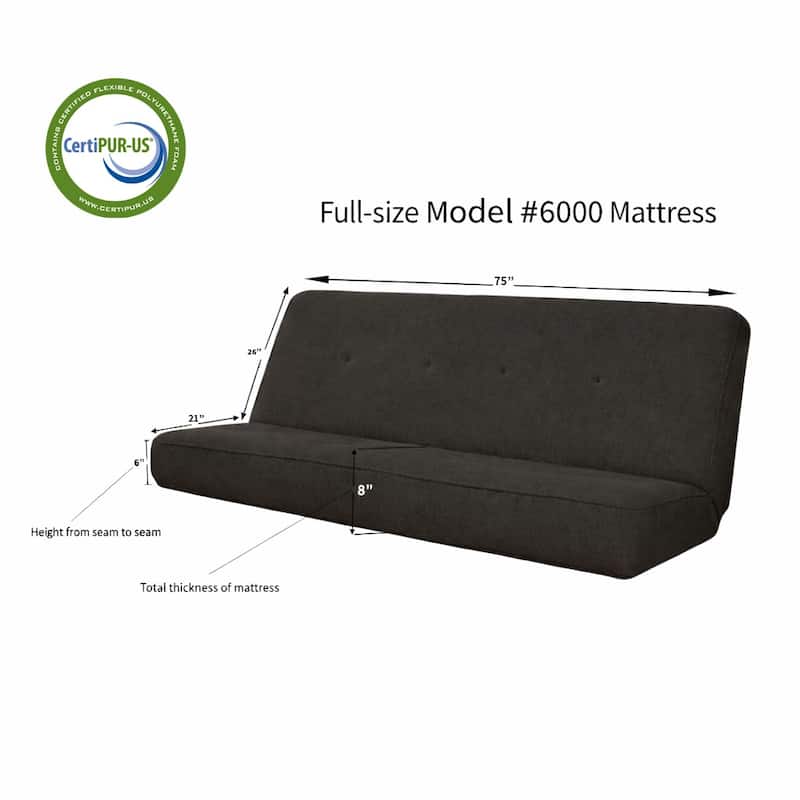 Somette Tucson Rustic Walnut Full-size Futon Set with Storage Drawers